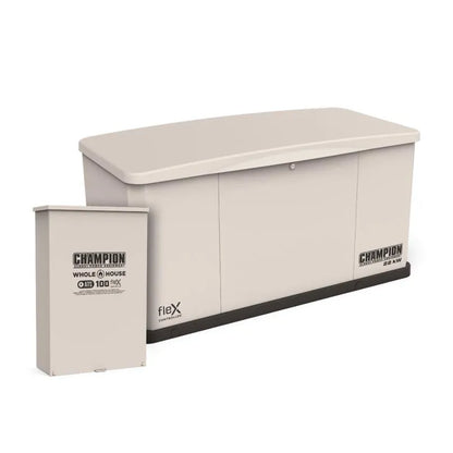 Champion 22 kW Whole House Home Standby Generator and 100A Switch with fleX Technology