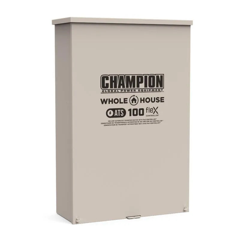 Champion 22 kW Whole House Home Standby Generator and 100A Switch with fleX Technology