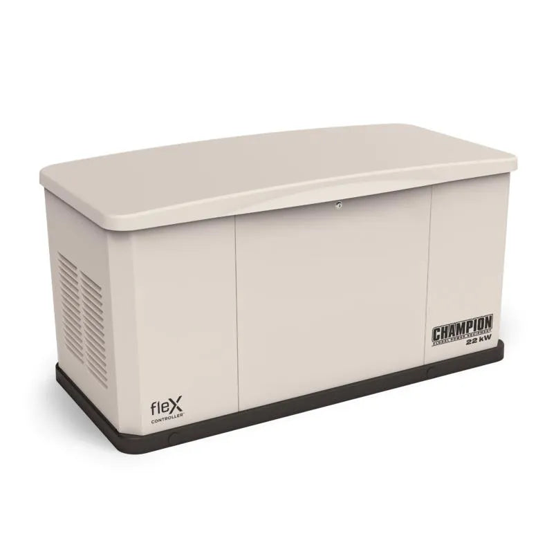 Champion 22 kW Whole House Home Standby Generator and 100A Switch with fleX Technology