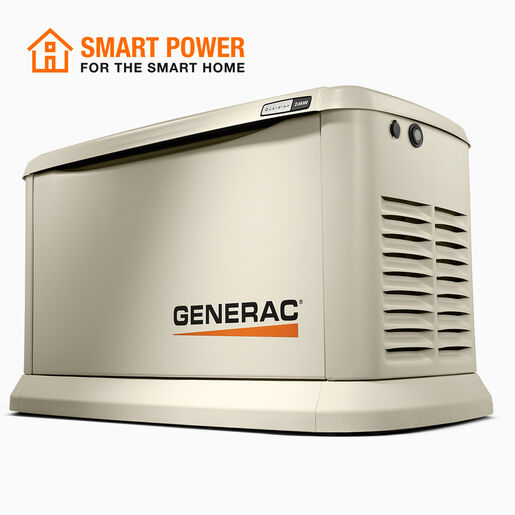Generac 24/21kW Air-Cooled Standby Generator, Aluminum Enclosure
