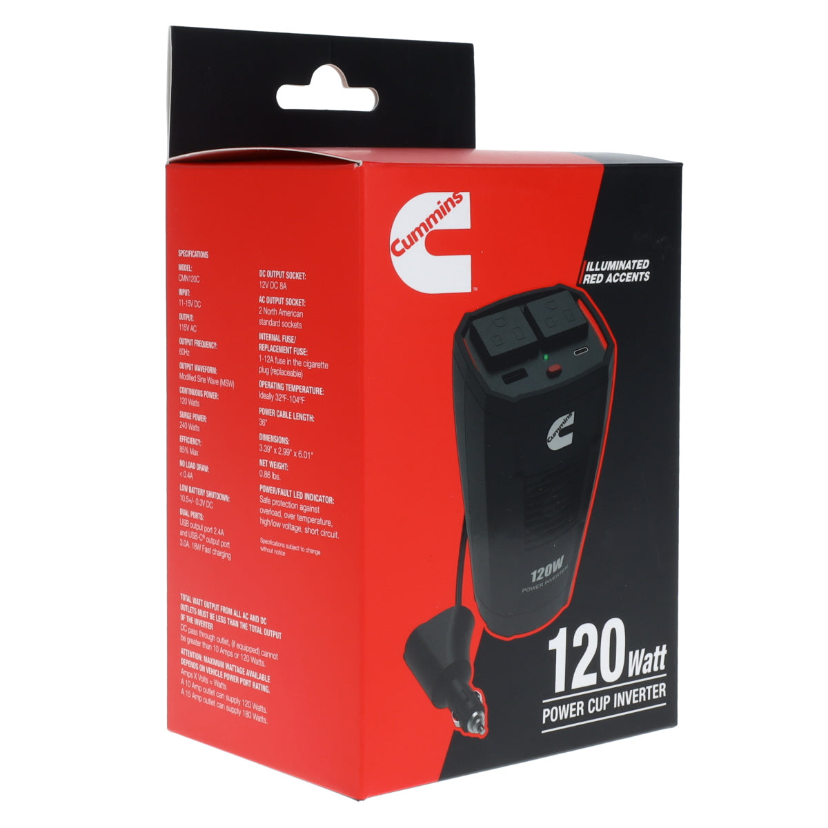 120W Modified Sine Wave Cup Inverter