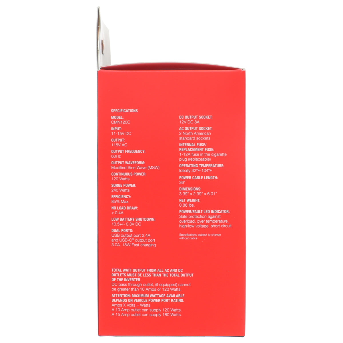 120W Modified Sine Wave Cup Inverter