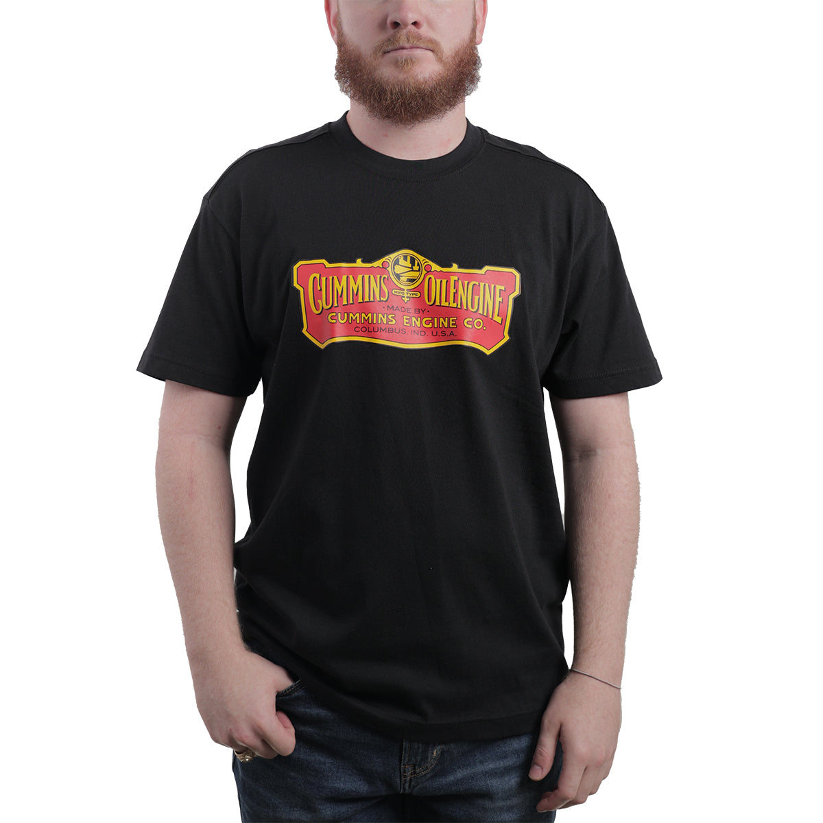 Retro Oil T-Shirt Black 3XL