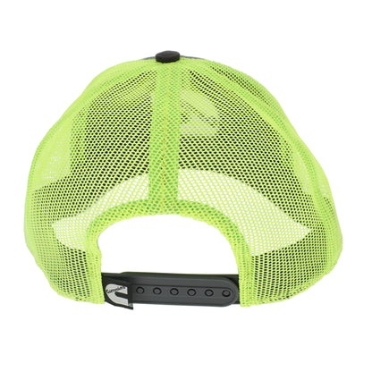 Hi-Vis Neon Mesh Back Cap Gray-Lime