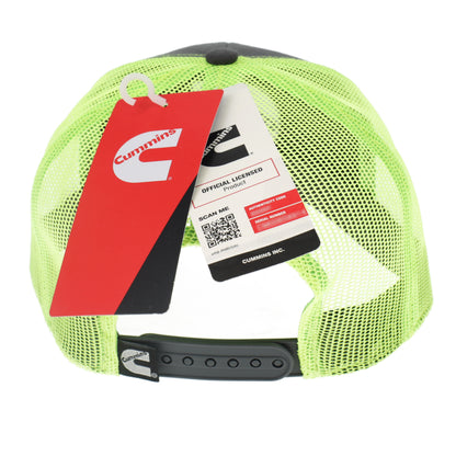 Hi-Vis Neon Mesh Back Cap Gray-Lime
