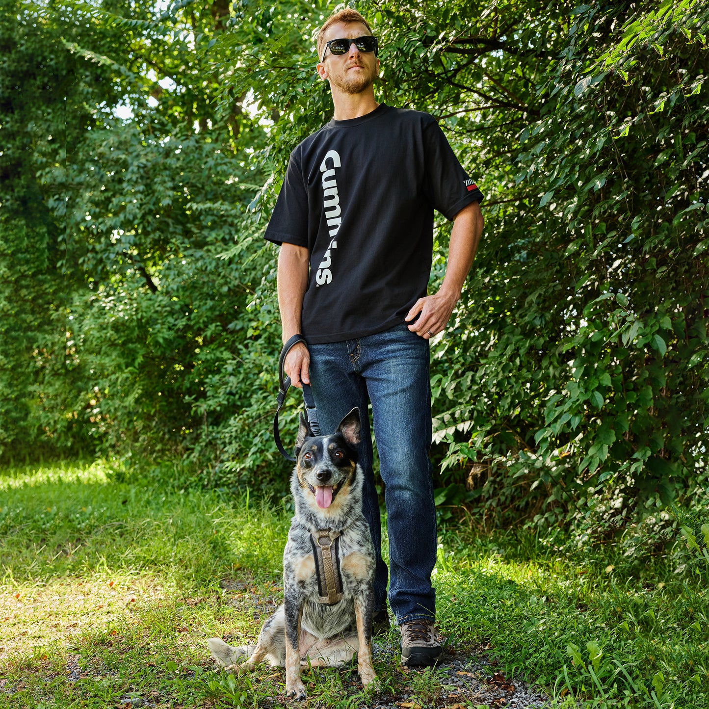 Racing Stripes T-Shirt Black 3X