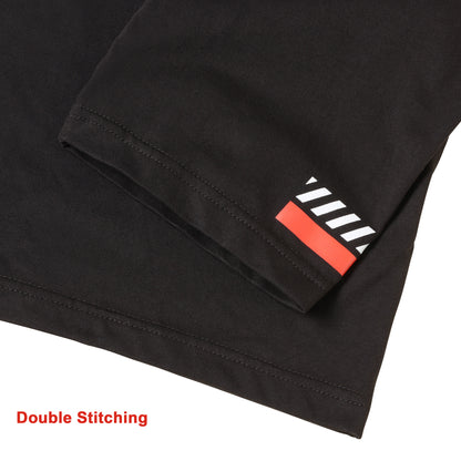 Racing Stripes T-Shirt Black 3X