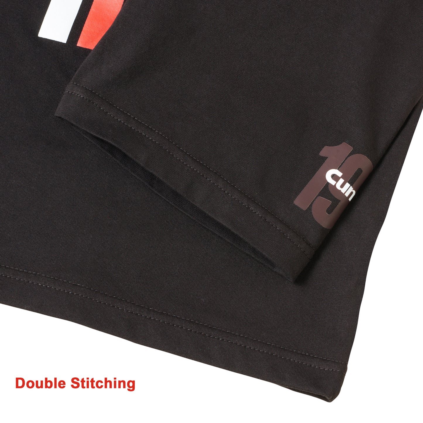 Vertical Racing Stripe T-Shirt Black L