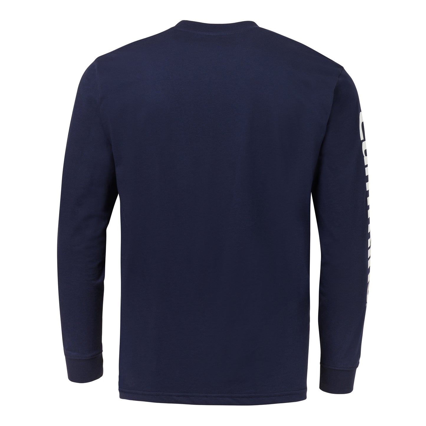 Mens Navy Blue LS T-Shirt WHT Wordmark M