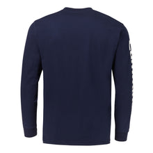 Mens Navy Blue LS T-Shirt WH Wordmark 3X