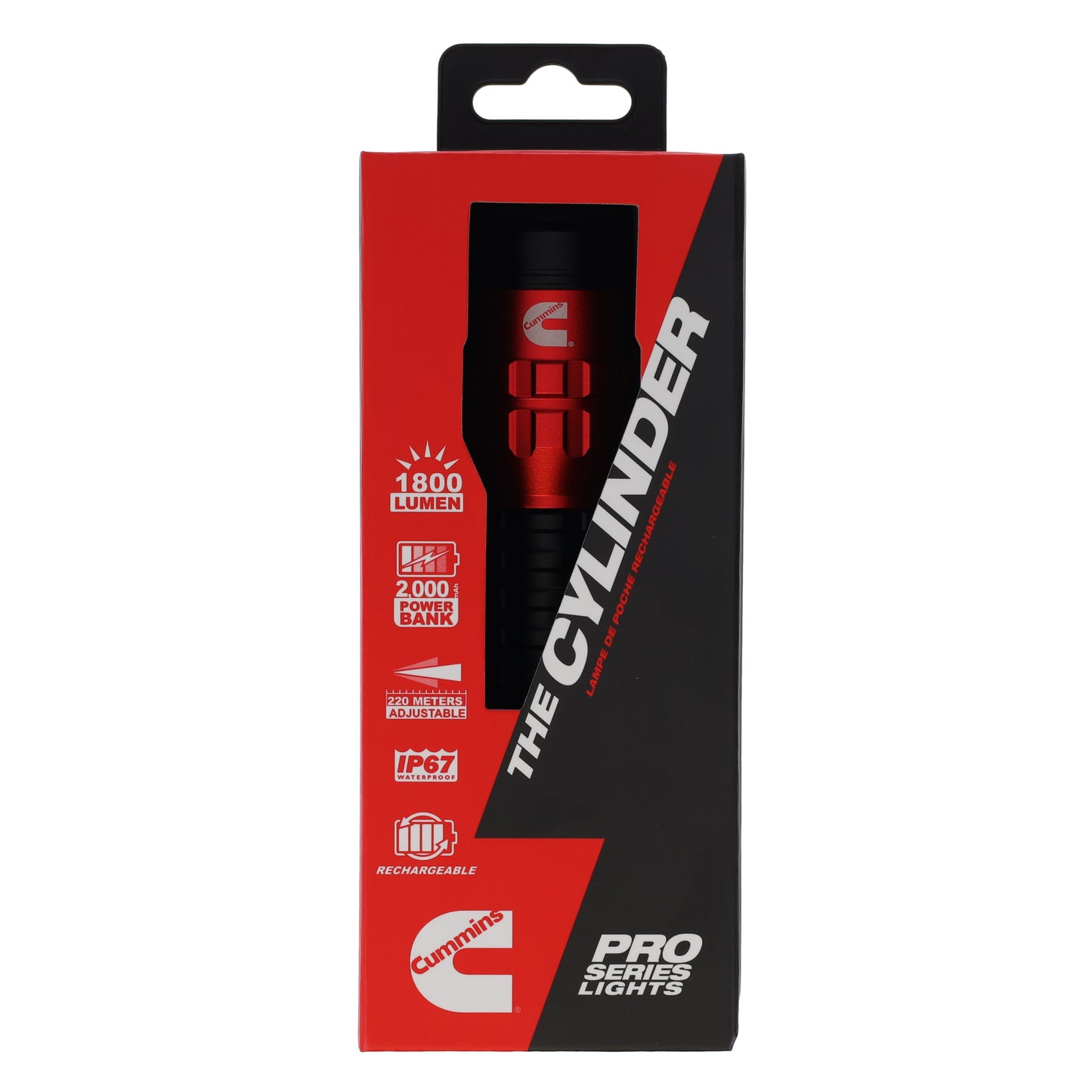 Cylinder Flashlight 1800 Lumens