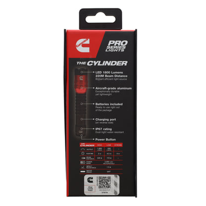 Cylinder Flashlight 1800 Lumens