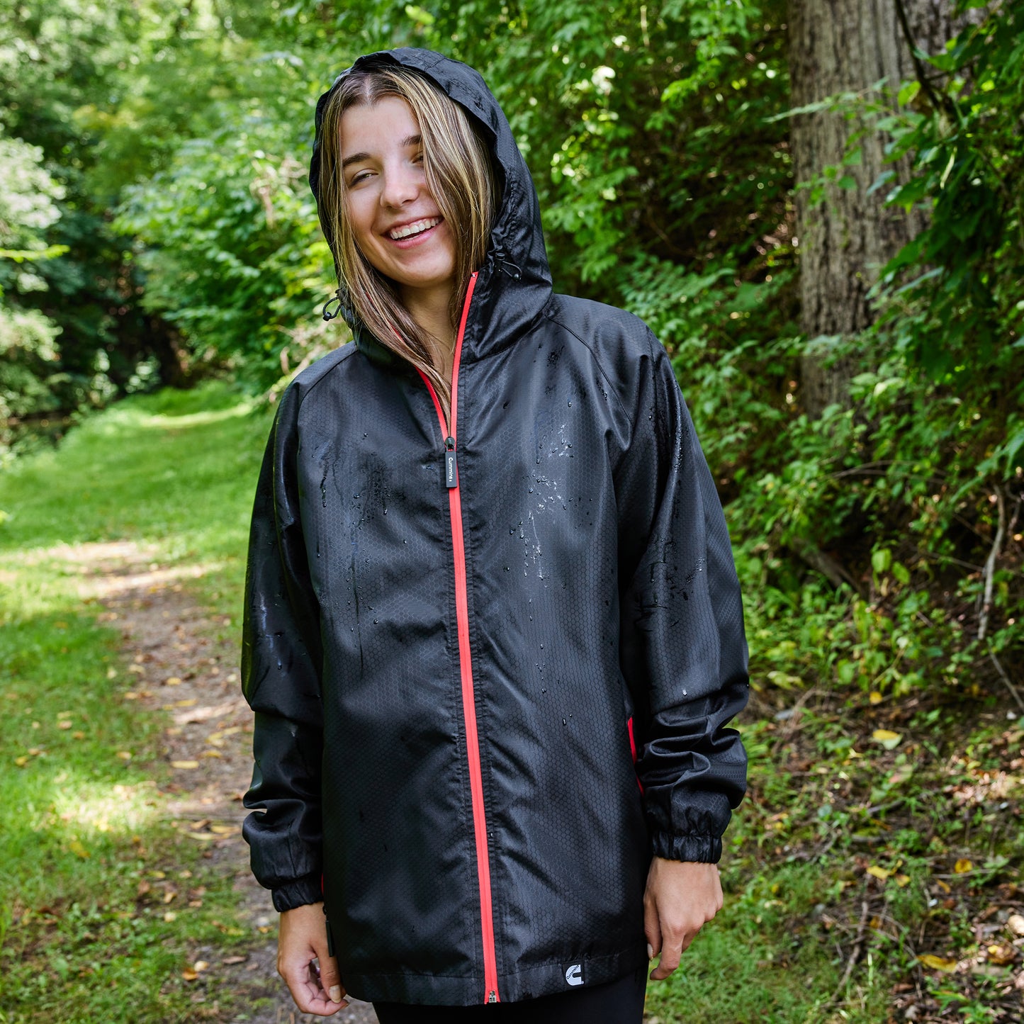 Mens Anthracite Rain Jacket Small