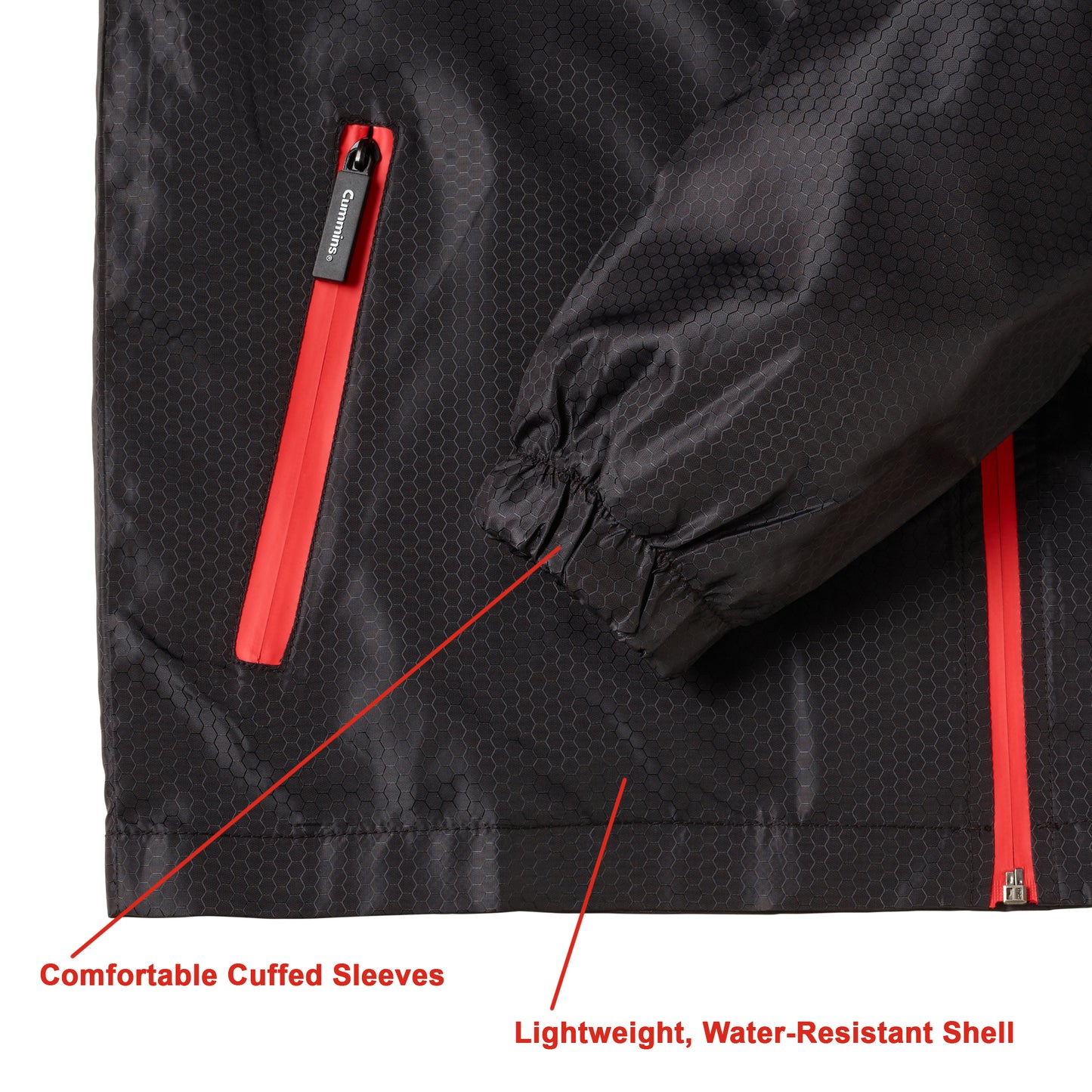 Mens Anthracite Rain Jacket Large