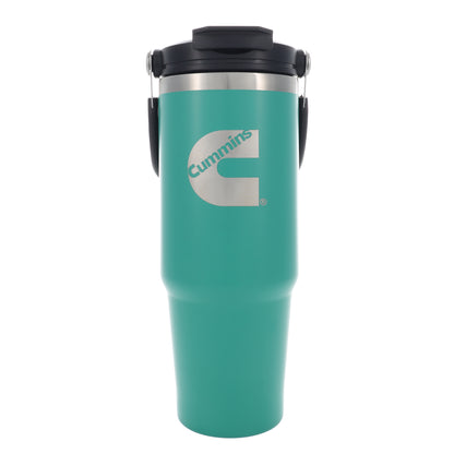 30oz 2-n-1 Stainless Steel Tumbler Green