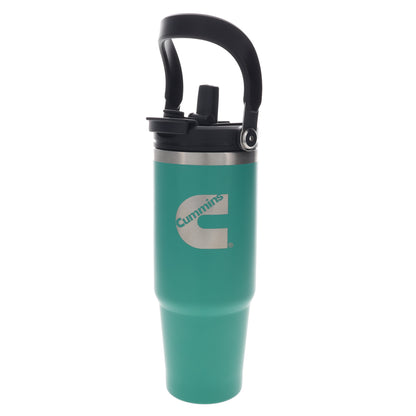 30oz 2-n-1 Stainless Steel Tumbler Green