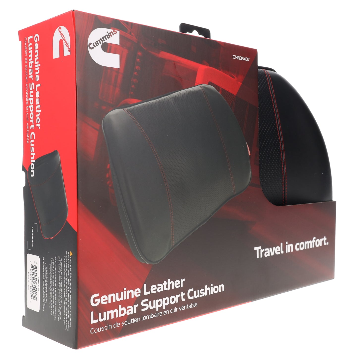 Genuine Leather Lumbar Support Cushion