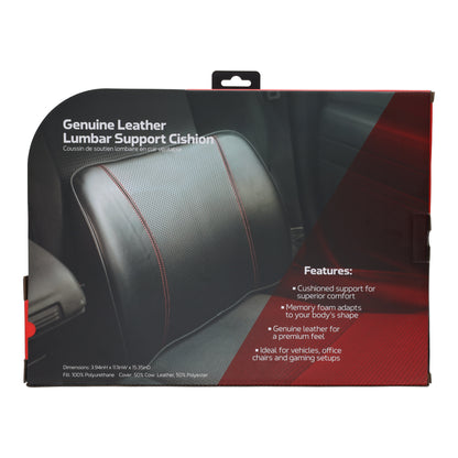 Genuine Leather Lumbar Support Cushion