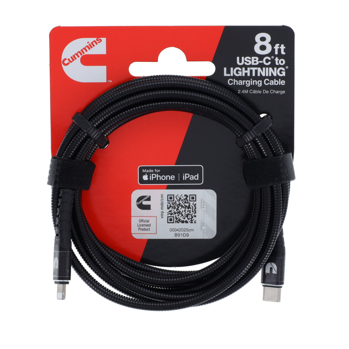 8ft Lightning to USB-C Flex Steel Cable