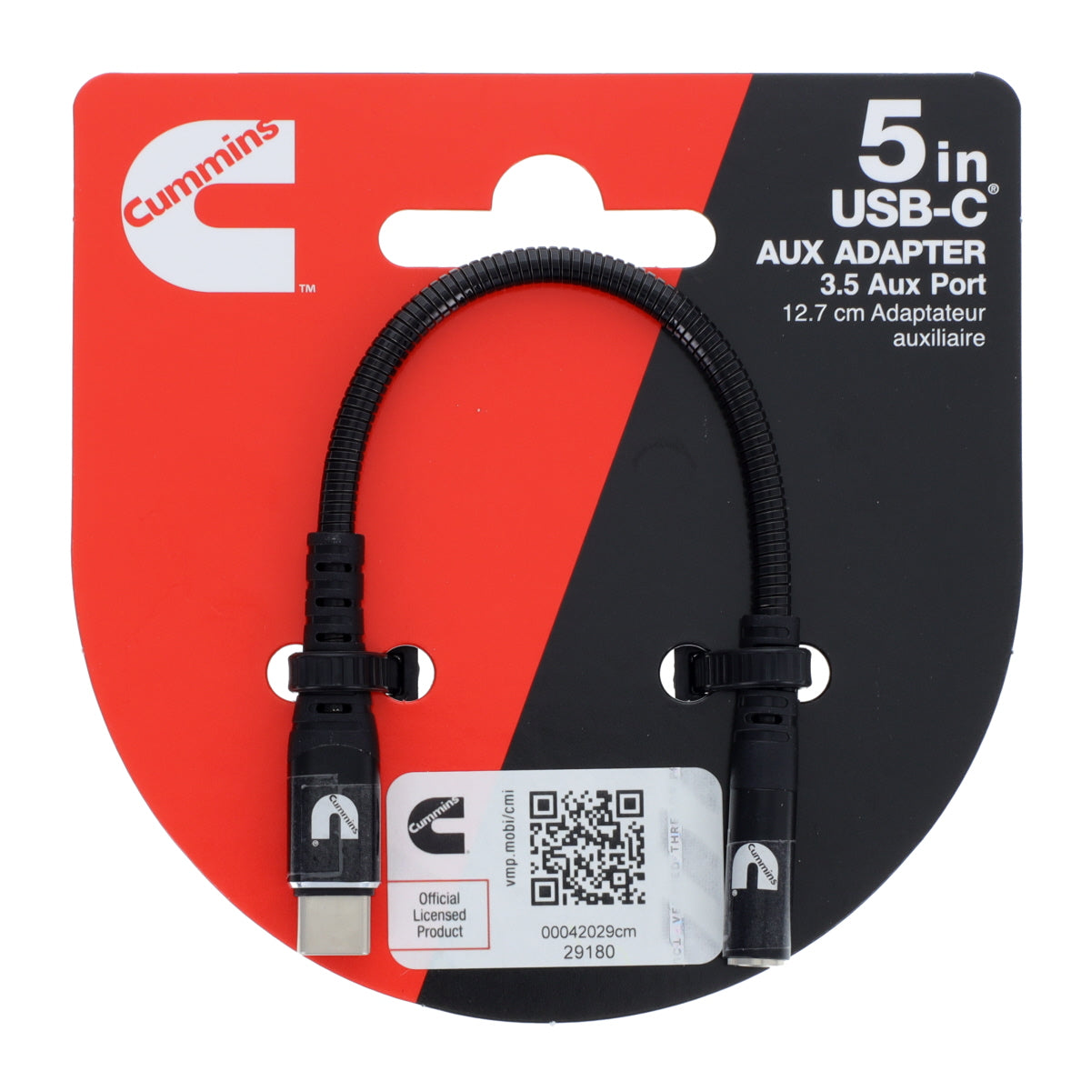 5 inch Flex Steel USB-C Aux Adapter
