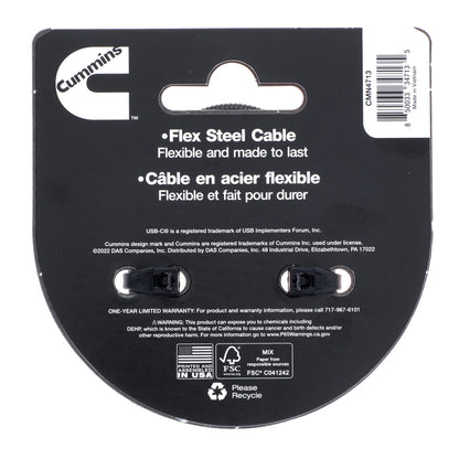 5 inch Flex Steel USB-C Aux Adapter