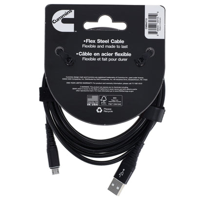 8ft Micro Flex Steel Cable