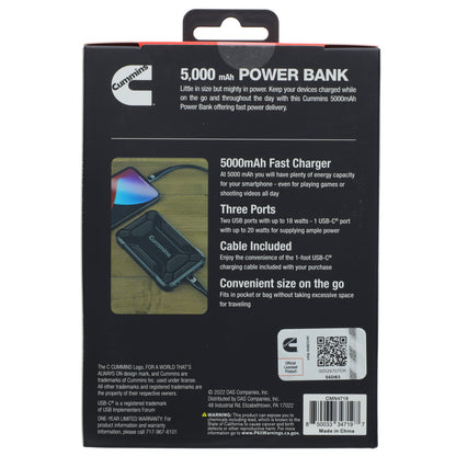 Power Bank 5000mAh Black