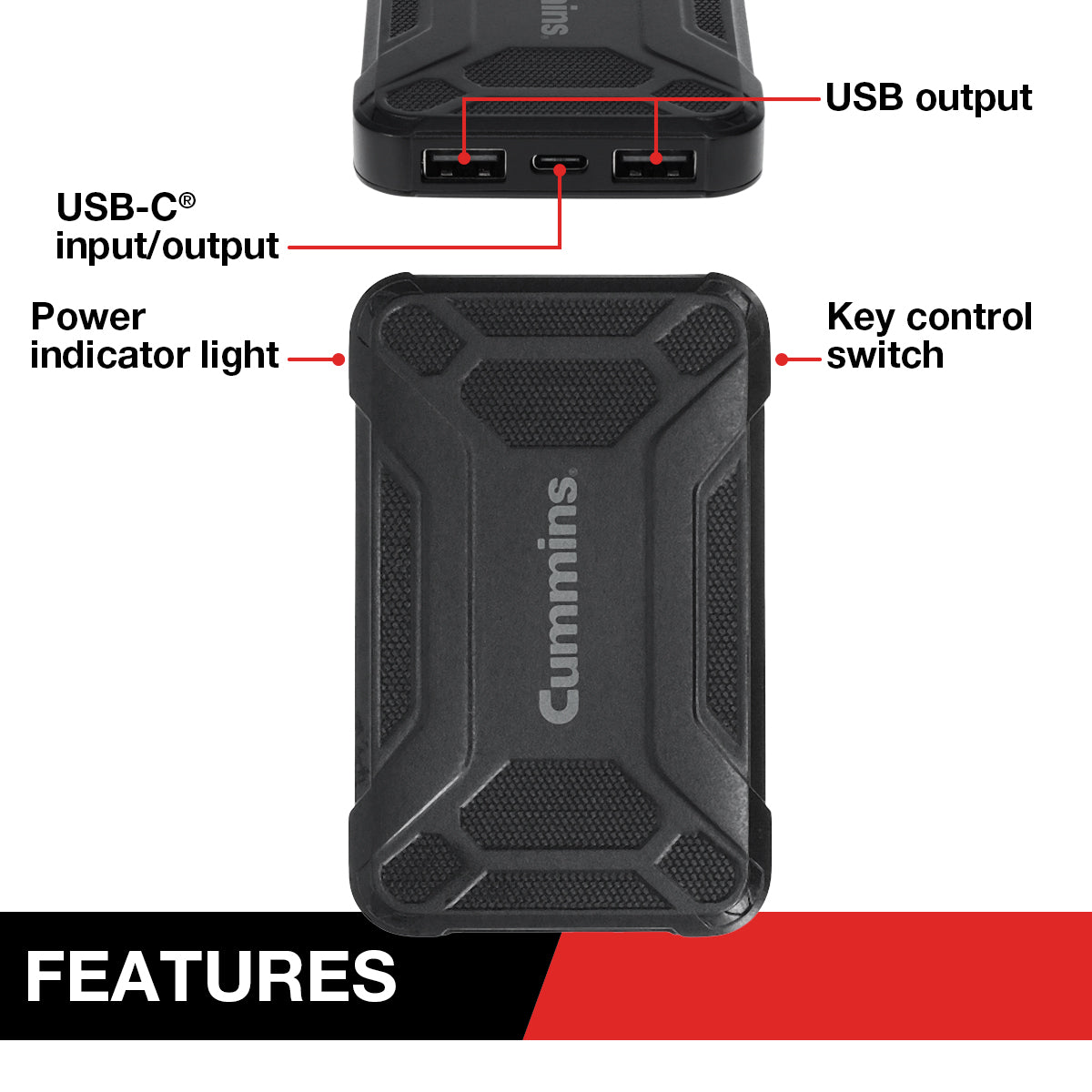Power Bank 5000mAh Black