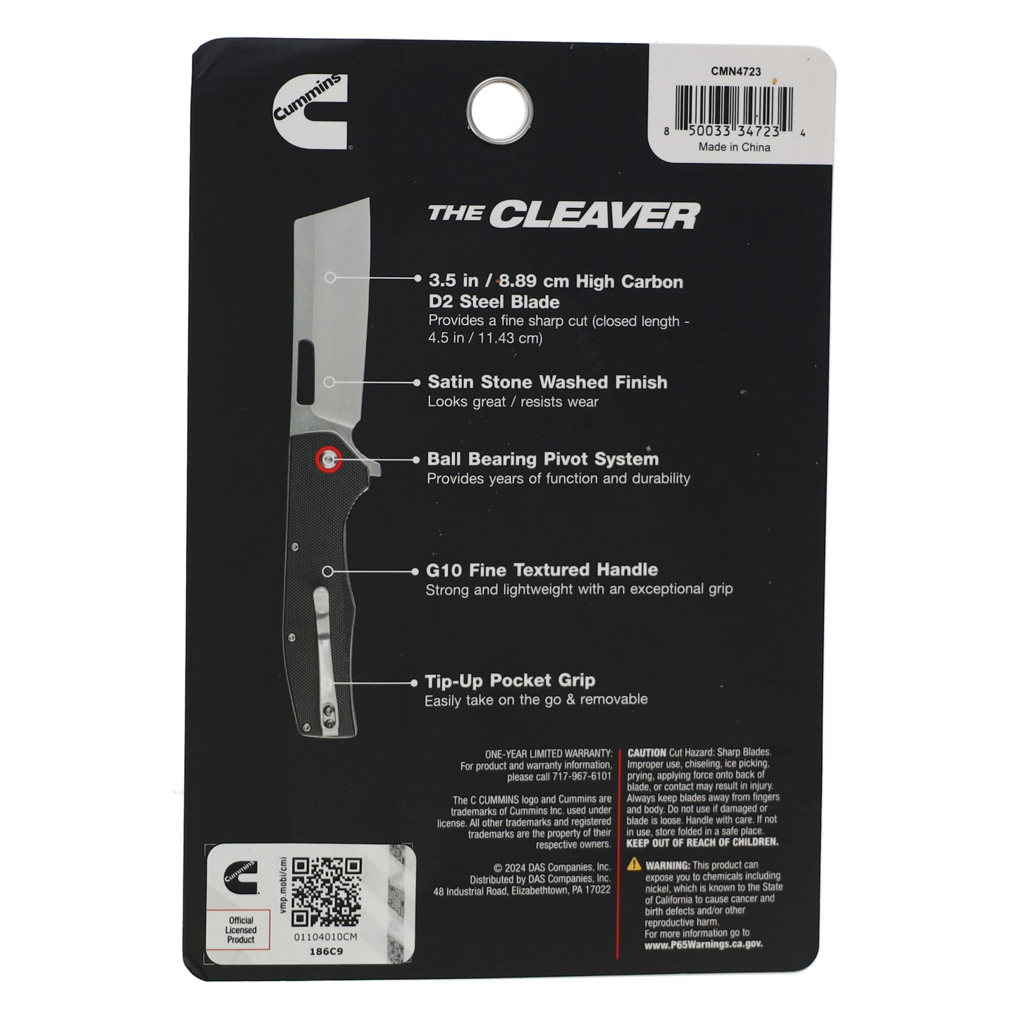 Cleaver Pocket Knife 3.5in Blade