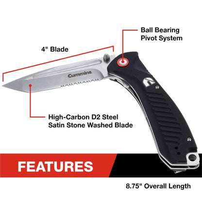 Tanto Pocket Knife 4in Blade
