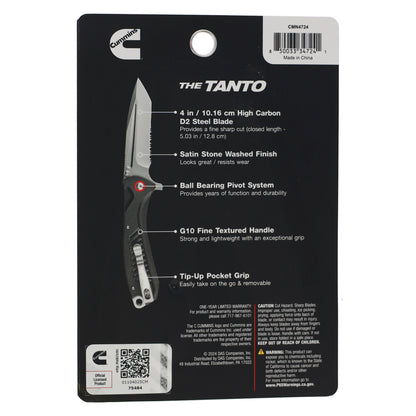 Tanto Pocket Knife 4in Blade