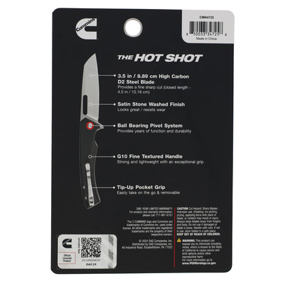 Hot Shot Pocket Knife 3.5in Blade