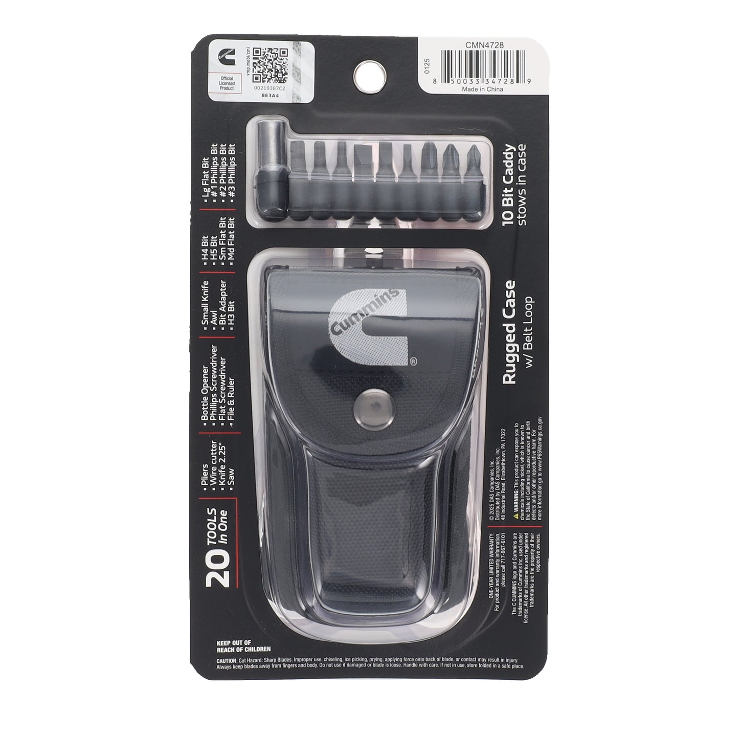 20-in-1 Multi-Tool Pocket Knife w Case