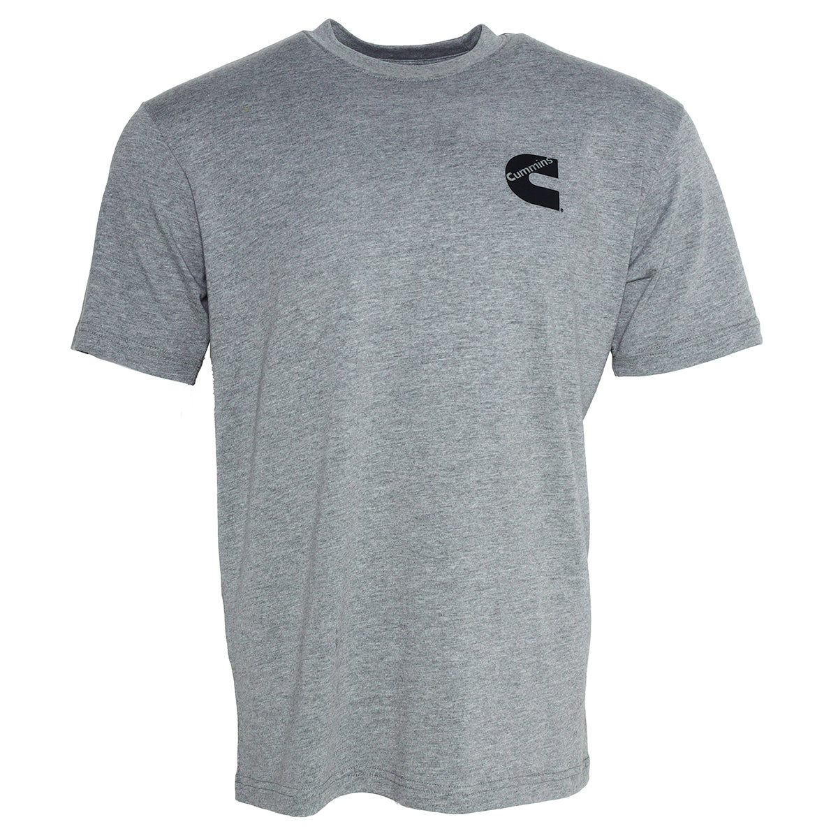 Mens SS T Shirt Htr Gray Medium