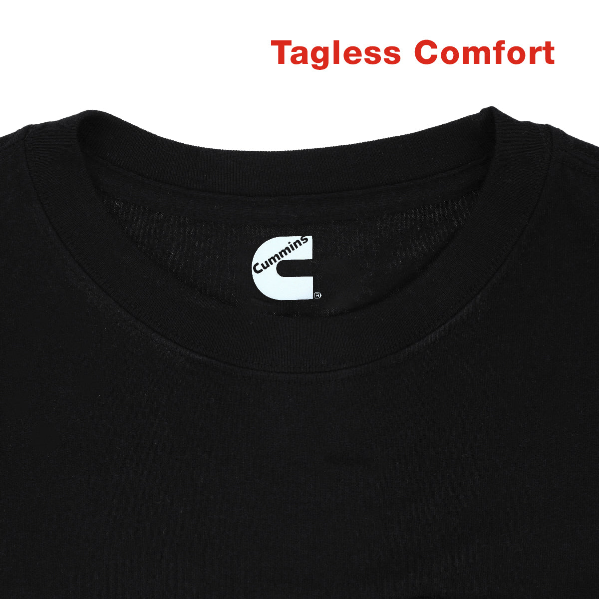 Long Sleeve Tee Mens Black 3X