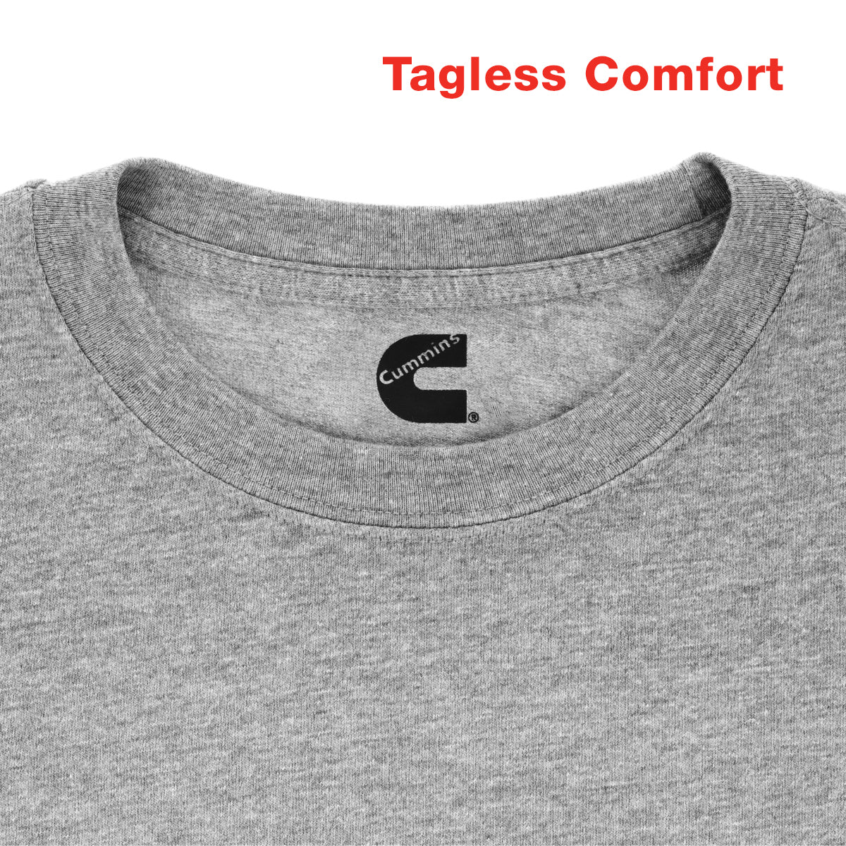 Long Sleeve Tee Mens Htr Gry 2X