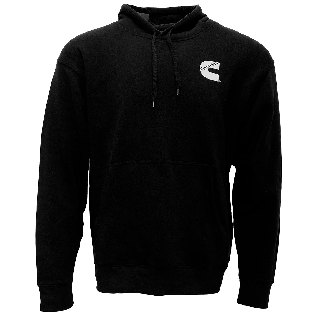Mens Pullover Fleece Hoodie Black 2X