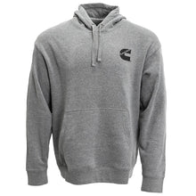 Mens Pullover Fleece Hoodie Htr Gry Lg