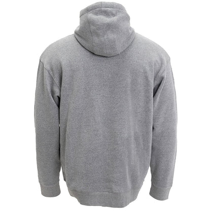 Mens Pullover Fleece Hoodie Htr Gry Lg