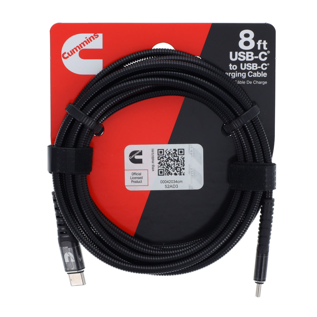 8ft USB-C to USB-C Flex Steel Cable