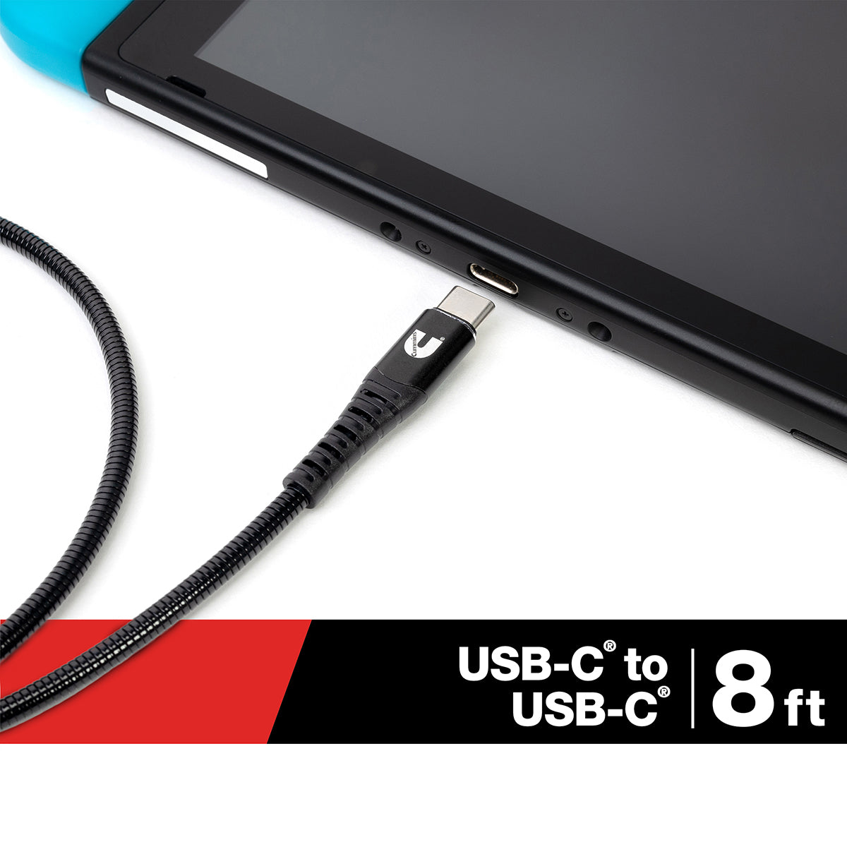 8ft USB-C to USB-C Flex Steel Cable