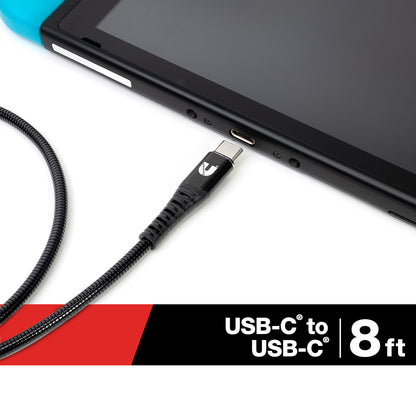 8ft USB-C to USB-C Flex Steel Cable