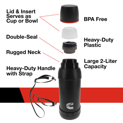 67oz Stainless Steel Bottle Black